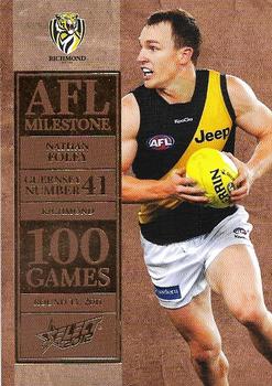 2012 Select AFL Champions - Milestone Game Foils #MG50 Nathan Foley Front